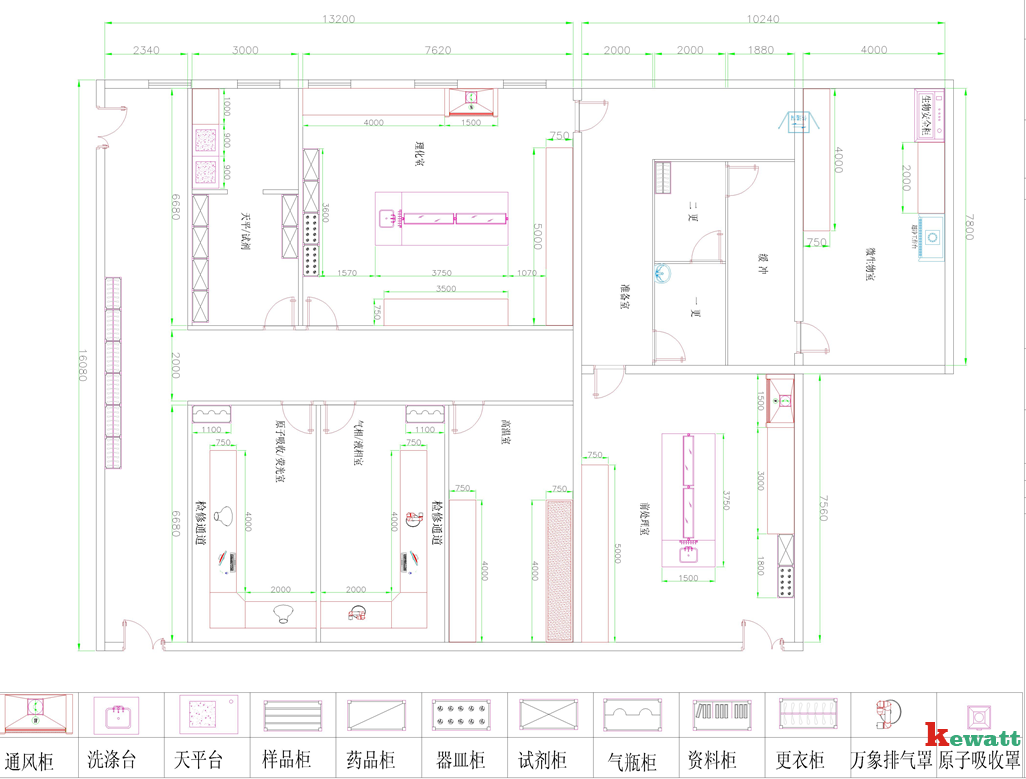 實驗室整體設(shè)計平面圖